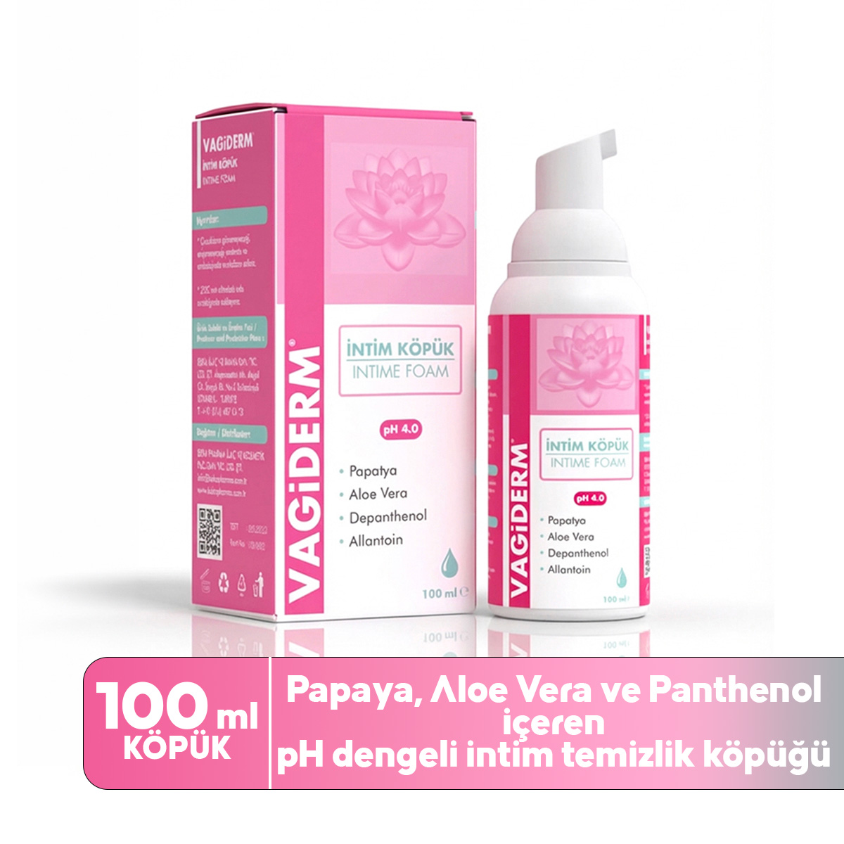 Vagiderm İntim Köpük 100 ml